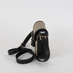 Gucci Mini Horsebit 1955 in Supreme Canvas and Black Leather