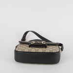 Gucci Mini Horsebit 1955 in Supreme Canvas and Black Leather