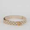 Louis Vuitton Damier Azul Thin Logo Belt