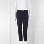 Peserico Navy Side Zip Cigarette Trousers