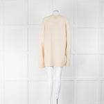 RAEY Recycled Cashmere Raglan Open Knit Jumper