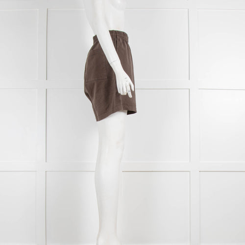 Sporty & Rich Brown Sports Shorts