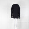 RAEY Navy Recycled Cashmere Raglan Open Knit Jumper