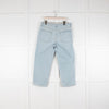 Raey Pale Blue Denim Crop Jeans