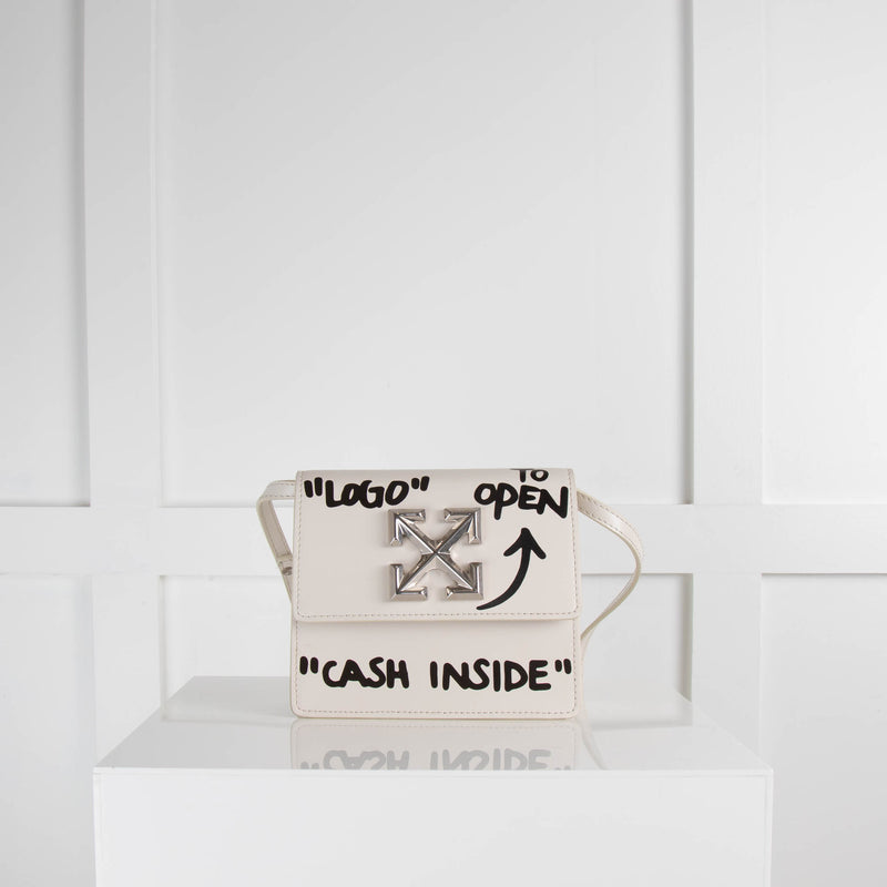 Off-White White Quote Jitney 0.7 Cross Body Bag