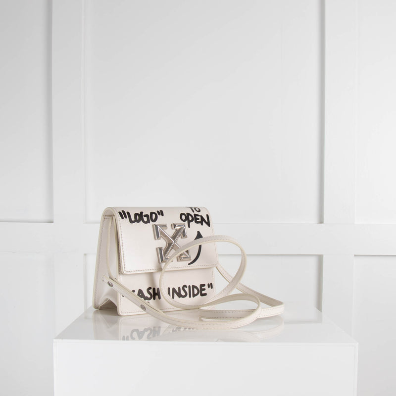 Off-White White Quote Jitney 0.7 Cross Body Bag