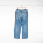 Raey Blue Denim Wide Leg Jeans