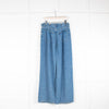 Raey Blue Denim Cinch Waist Wide Leg Jeans