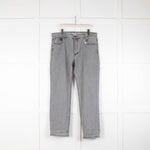 Raey Grey Full Length Wide Leg Jeans