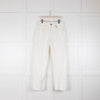 Raey White Straight Leg Jeans