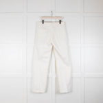 Raey White Straight Leg Jeans