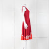 Roksanda Red Orange Pink Hem Alesi Sleeveless Dress