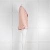 J Crew Pink Wool Silk Blazer with Gold Buttons