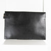 Victoria Beckham Black Leather Red Suede Front Clutch