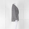 Sandro Black White Houndstooth Blazer Jacket