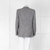 Sandro Black White Houndstooth Blazer Jacket