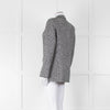 Sandro Black White Houndstooth Blazer Jacket