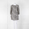 Stills White Black Zig Zag Coat