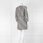 Stills White Black Zig Zag Coat