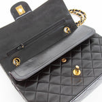 Chanel Medium Vintage Black Lambskin Double Flap Bag