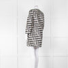 Stills White Black Zig Zag Coat