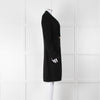 Emilio Pucci Black Gold Button Fitted Coat