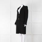 Emilio Pucci Black Gold Button Fitted Coat