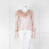 Philosophy Di Lorezo Serafini Pale Pink Frill Detail Lace Top