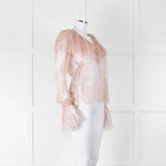 Philosophy Di Lorezo Serafini Pale Pink Frill Detail Lace Top