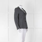 Armani Collezioni Grey Wool Blend Single Breasted Jacket