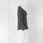 Armani Collezioni Grey Wool Blend Single Breasted Jacket