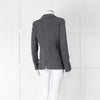 Armani Collezioni Grey Wool Blend Single Breasted Jacket