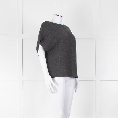 Piazza Sempione Grey Wool Blend Sleeveless Sweater