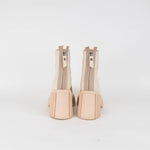 AGL Tiggy Cream Boots With Block Heel