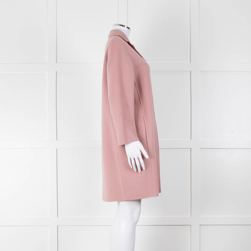 S'Max Mara Rose Pink Double Faced Wool Coat