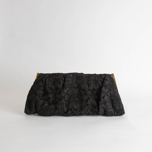 Dolce & Gabbana Black Lace Clutch