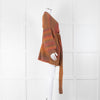 LoveShackFancy Orange Mix Cable Knit Cardigan With Tie Belt