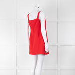 Self-Portrait Red Strappy Diamante Bow Mini Dress