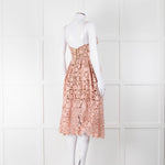 Self-Portrait Pink Lace Shoestring Strap Dress