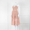 Self-Portrait Pink Lace Shoestring Strap Dress