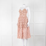 Self-Portrait Pink Lace Shoestring Strap Dress