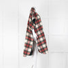 Burberry Cream Red Black Check Tartan Reversible Cape