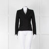 Isabel Marant Etoile Black Double Breasted Wool Fitted Blazer