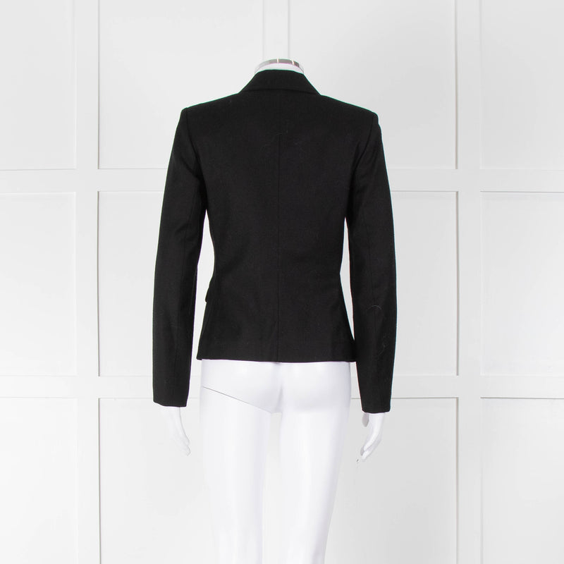 Isabel Marant Etoile Black Double Breasted Wool Fitted Blazer