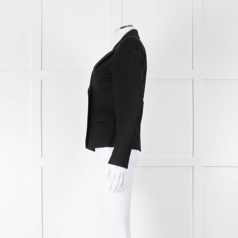 Isabel Marant Etoile Black Double Breasted Wool Fitted Blazer