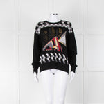 Coach Black Jacquard Sweater