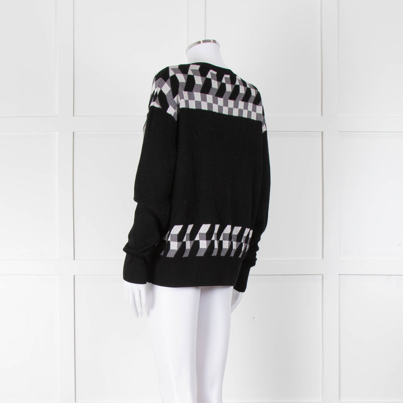 Coach Black Jacquard Sweater