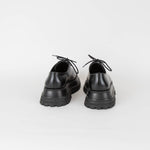 Burberry Black Lace Up Chunky Platform Shoes