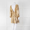 Saloni Gold Sequin Camille Mini Dress