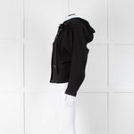 Philip Lim Black Hooded Twill Short Jacket